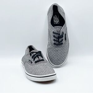 Vans Atwood lace up casual gray polka dot sneakers - Youth 1  - TB4R